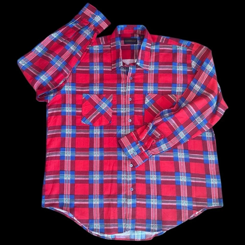 Vintage Chandler NWT Flannel Plaid Shirt XL